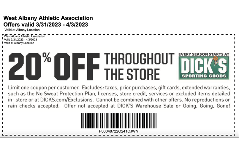 Dick's Shopping Days!